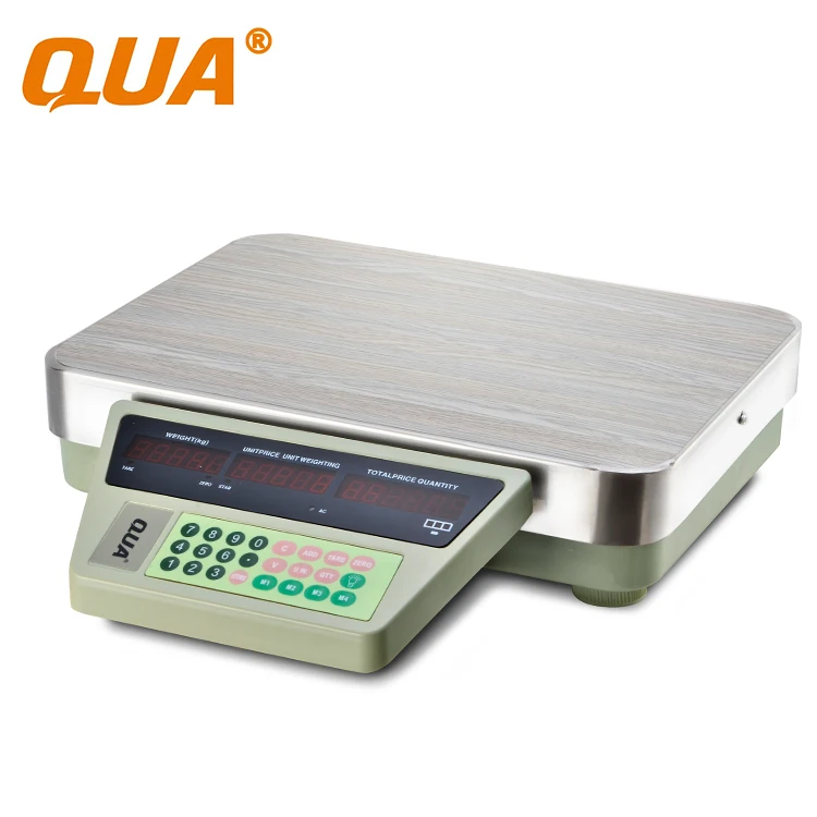 QUA 200kg weighing scale sitting and lying seafood scale