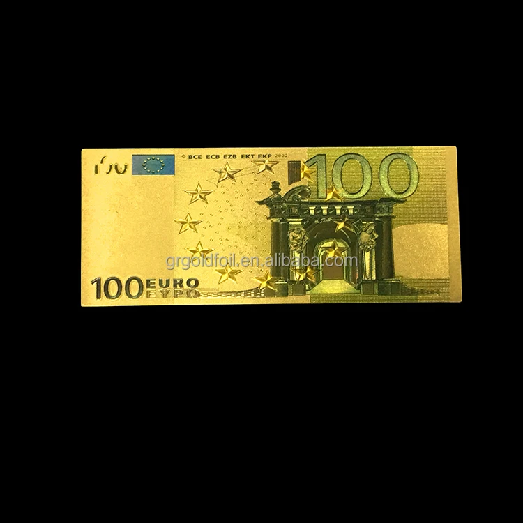 Reliable and luxury gamble gold 100 euro banknotes gold foil currency