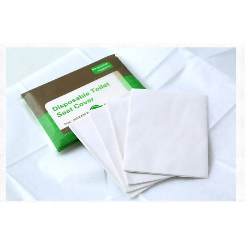 Eco-Friendly Fold Custom Made Disposable Hygienic Toilet Seat Cover Paper