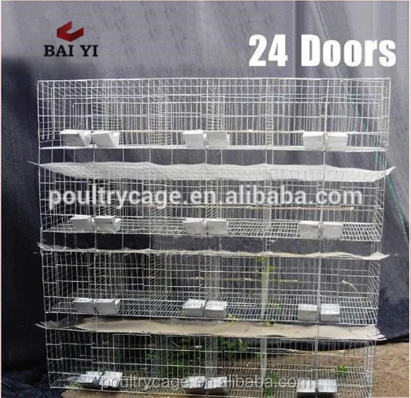 BAIYI Cheap Metal Cage For Big Female Rabbit / Breeding Rabbit / Commercial Rabbit