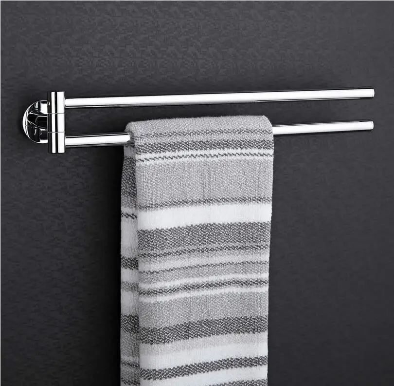 
High Quality Brass Bath Extension Towel Bar Double Towel Bar Chrome 