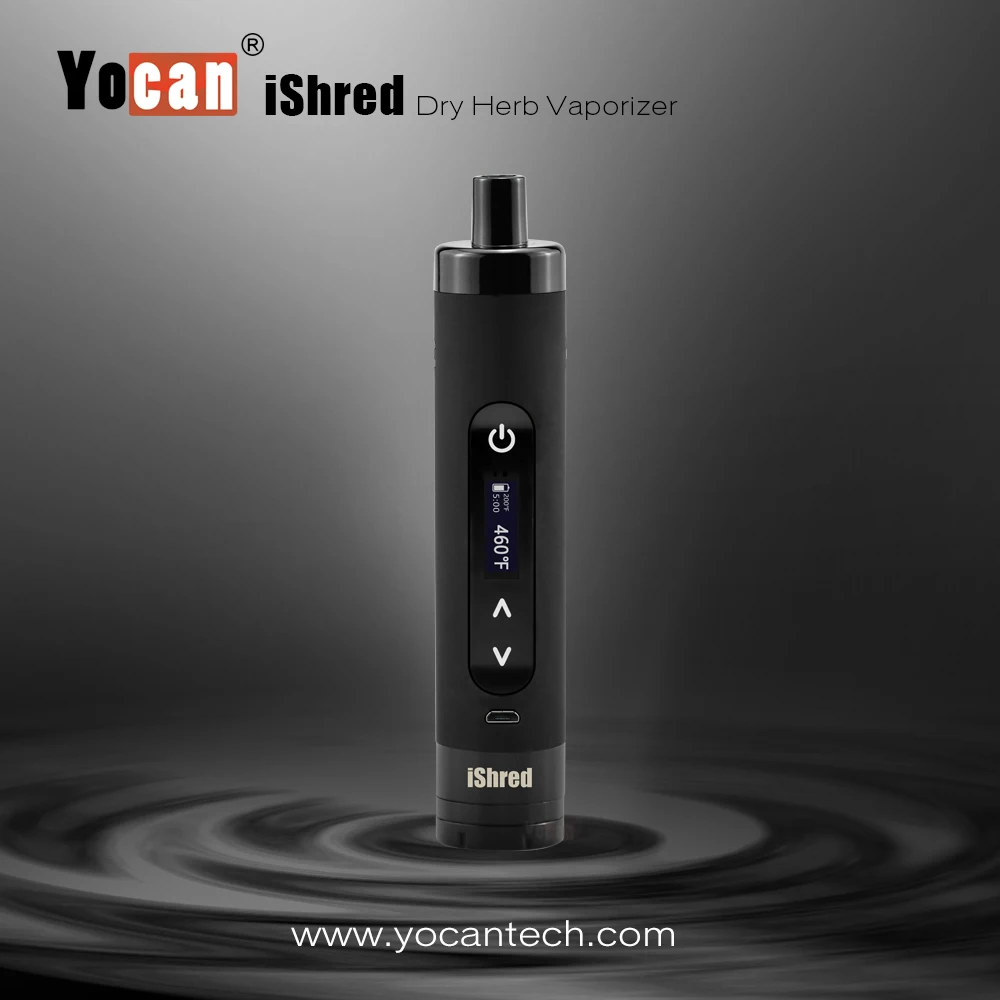 
Yocan iShred herbal vaporizer is a portable dry herb vaporizer pen designed with a built-in stirring stick and built-in grinder 