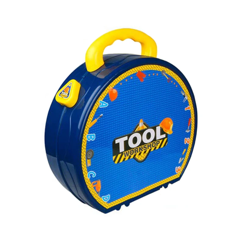2 in 1 Workshop Play Table Plastic Tool Box Toys Kids Real Tool Set with Certificate