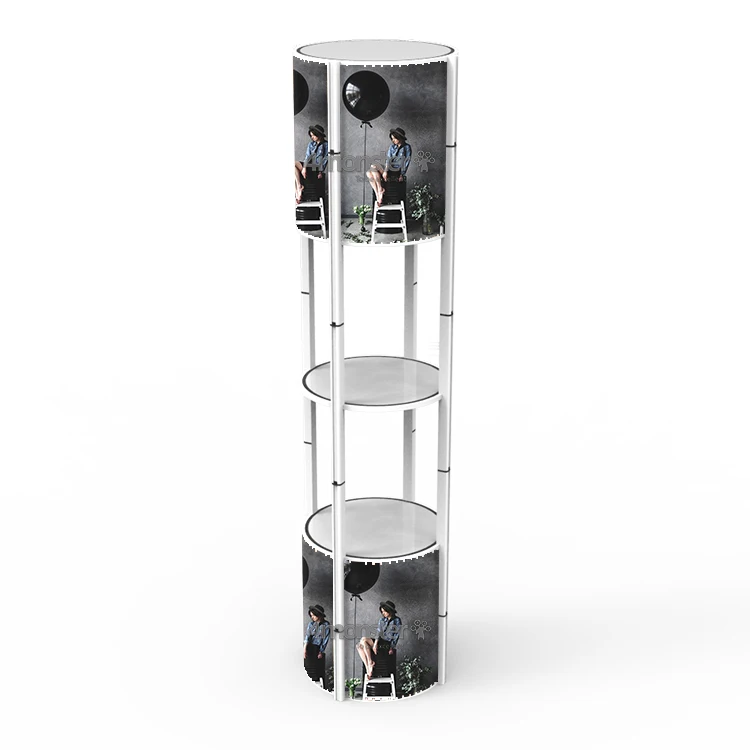 Portable Aluminum Trade Show Spiral Twist Tower Display
