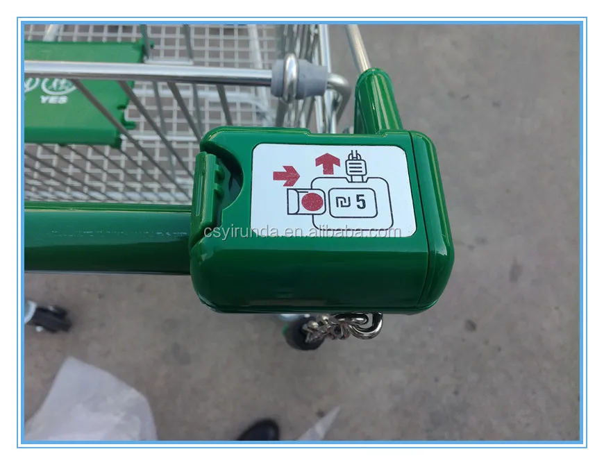 100 liter V-shaped style supermarket shopping cart for super mall
