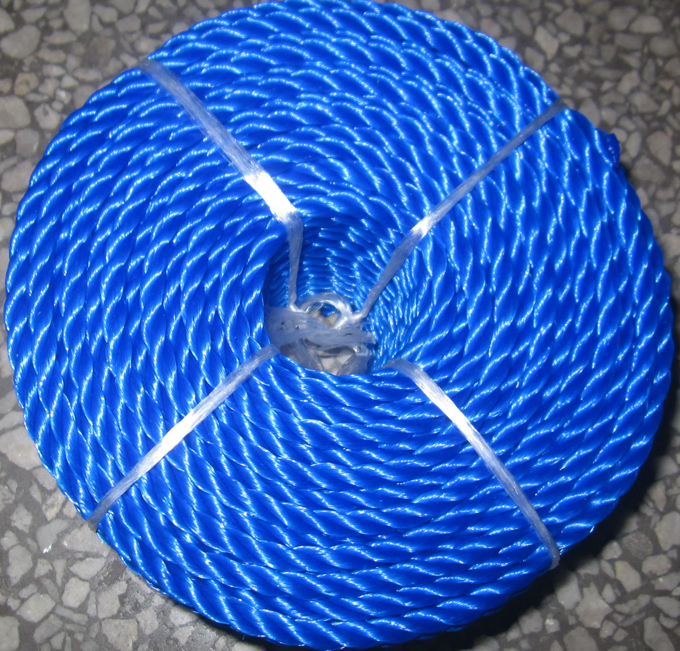 Cheap price 6mm*100yards  PE nylon rope  3 strands twisted rope for Africa