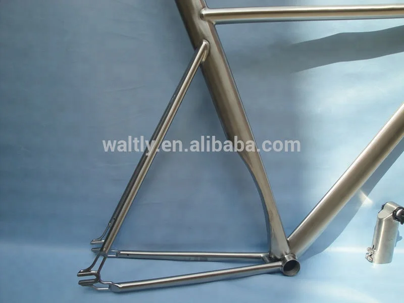 ISP 700c double butted titanium fixie gear bike frame