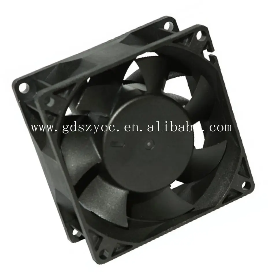 high speed CFM 80mm 80x80x38 8038 dc brushless powerful small axial flow fan 12v for air purifier