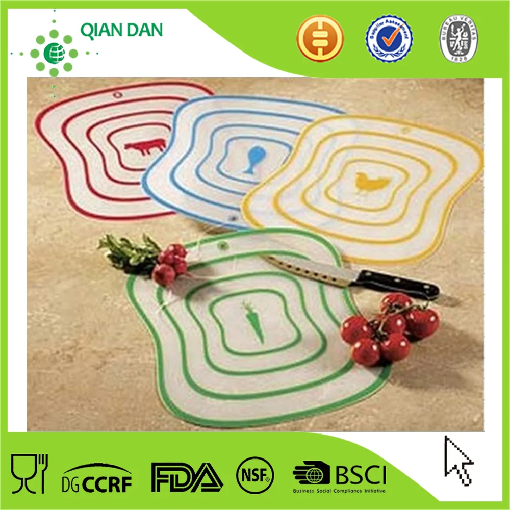 Pp-n-ломтик Гибкая разделочные доски/коврик для резки предотвращения перекрестного загрязнения