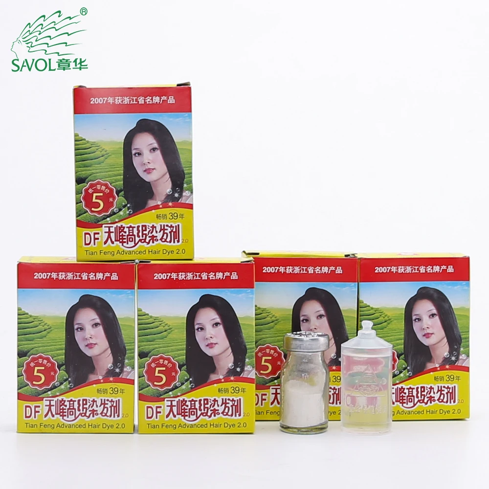 Cheap permanent black hair easy home use natural powder hair dye