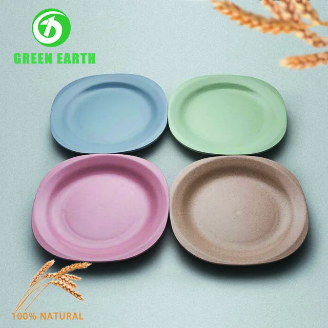 
Made in China Direct selling Reusable bamboo fiber ceramics dinner plate cheap dinner plates dinnerware set tableware scheme 