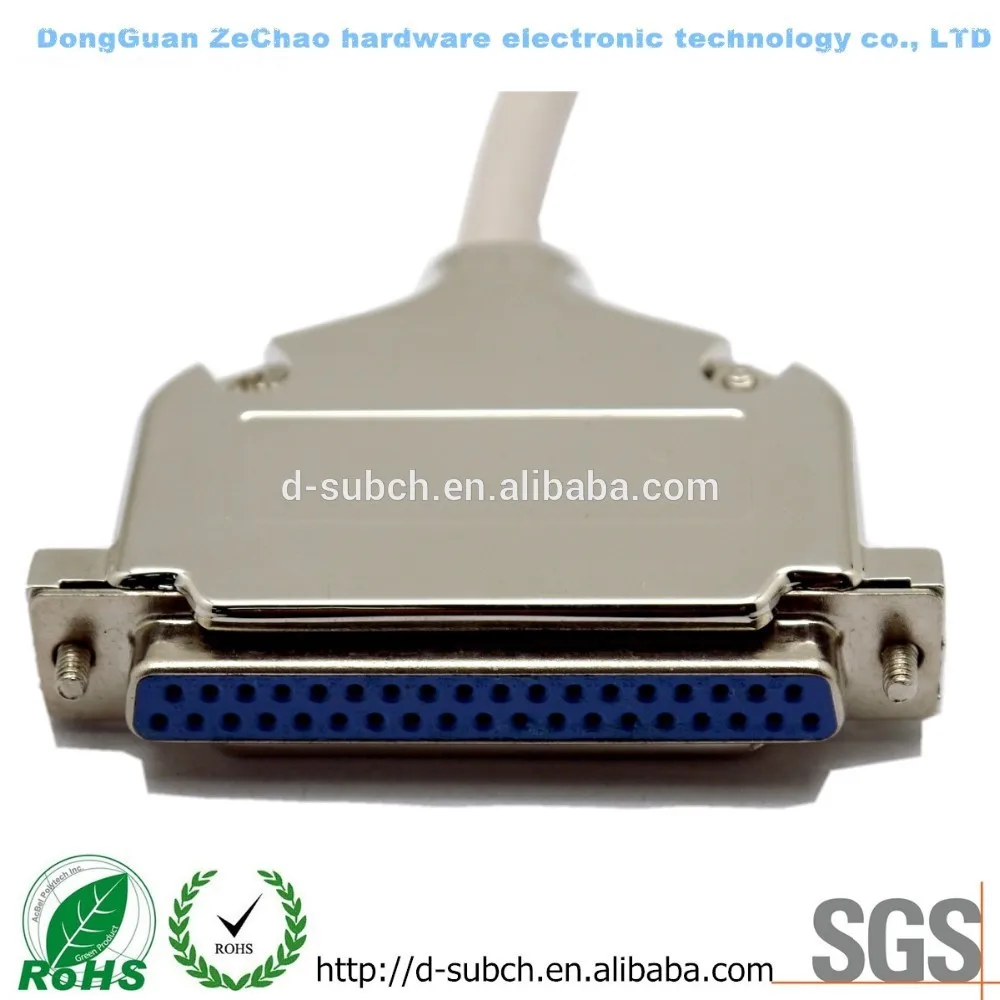 D-sub 9,15,25 pin d-sub connector 180 degree metal hood d-sub a plug
