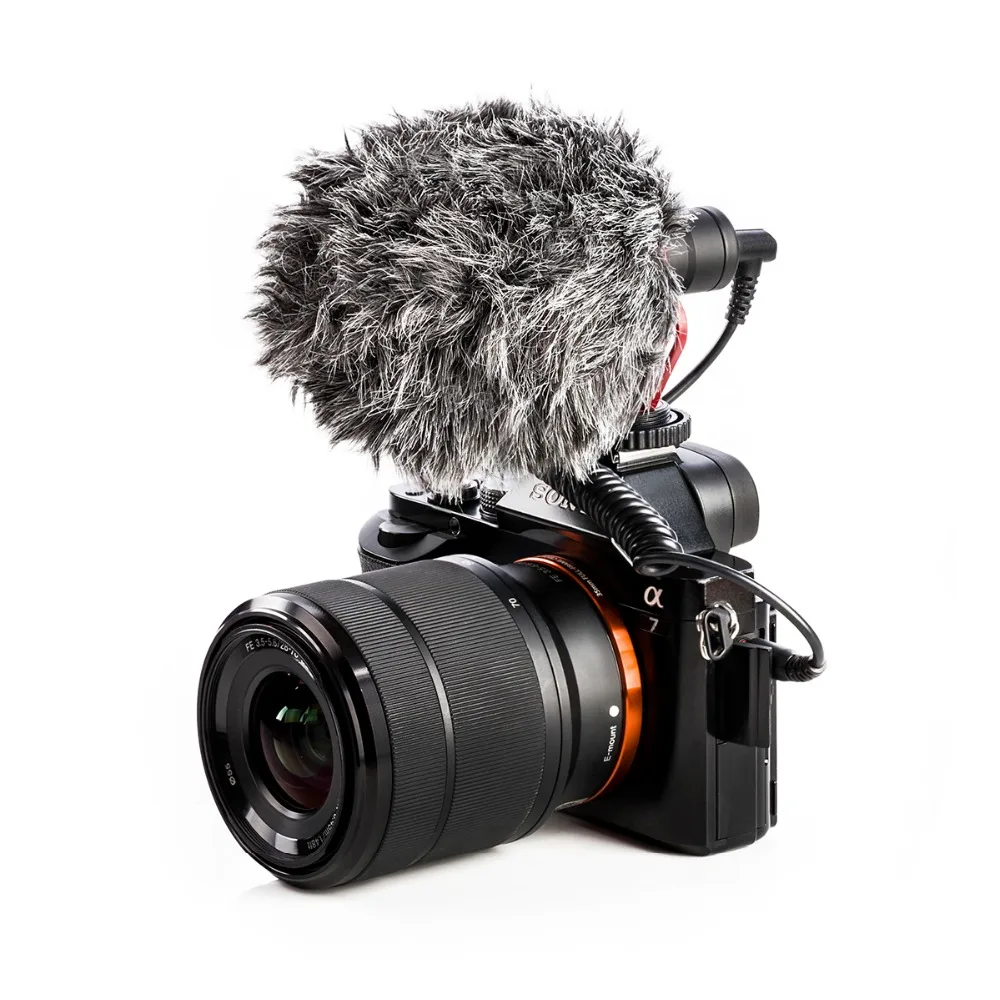 
BY-MM1 Cardioid Microphone 3.5mm Wired Phone Video Microphones For DSLR Camera Camcorders Recording Mic 