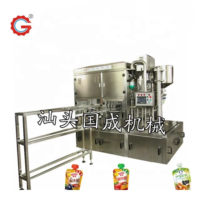 Spout Pouch Filling Capping Machine  Automatic Mushroom Bag Filling Machine
