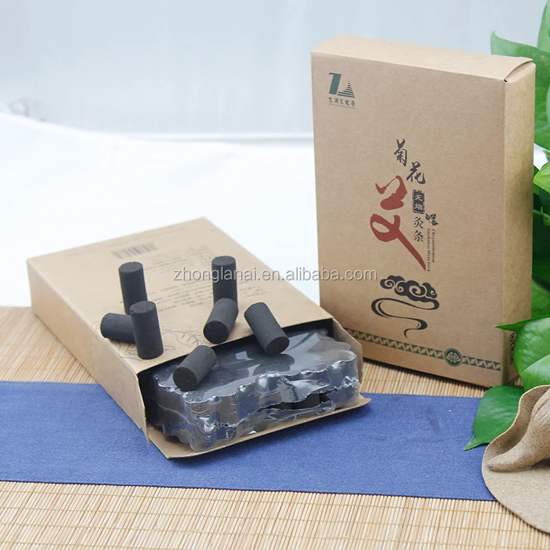 
Chrysanthemum smokeless moxa stick moxibustion at home mini moxa rolls for regulating Qi and blood 