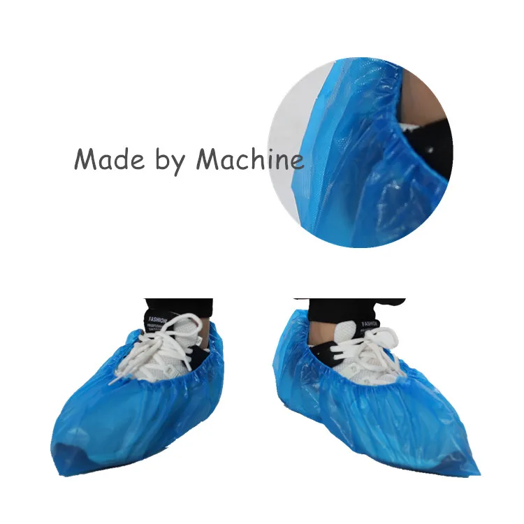 Больничная пластиковая одноразовая Крышка для обуви CPE/PE, сделано в помещении машиной