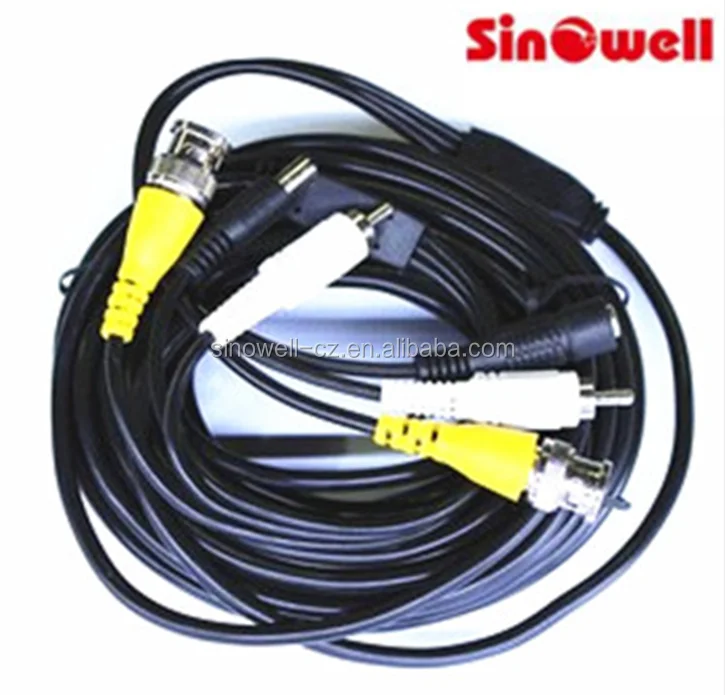 
5m-100m Video Power Cable( dc+bnc+rca) 