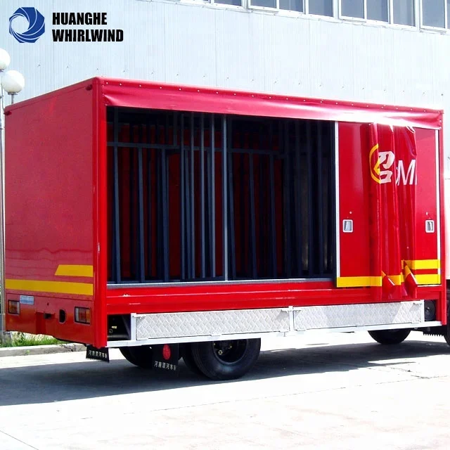 Curtain Side Trailer Parts/ 3-Axles Curtainsider Truck Trailer/ 25ft enclosed siding trailer