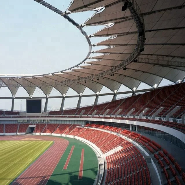 
Prefabricated Stadium Bleachers Roof Tensile Membrane Structure 