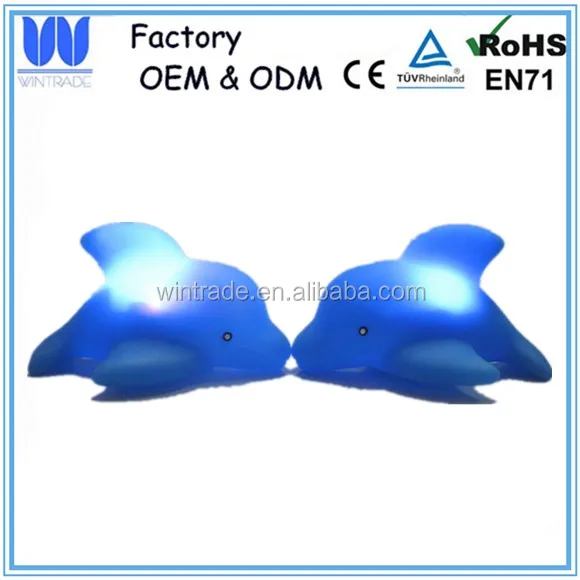 Water activated bath light floating dolphin lamp battery operated toy