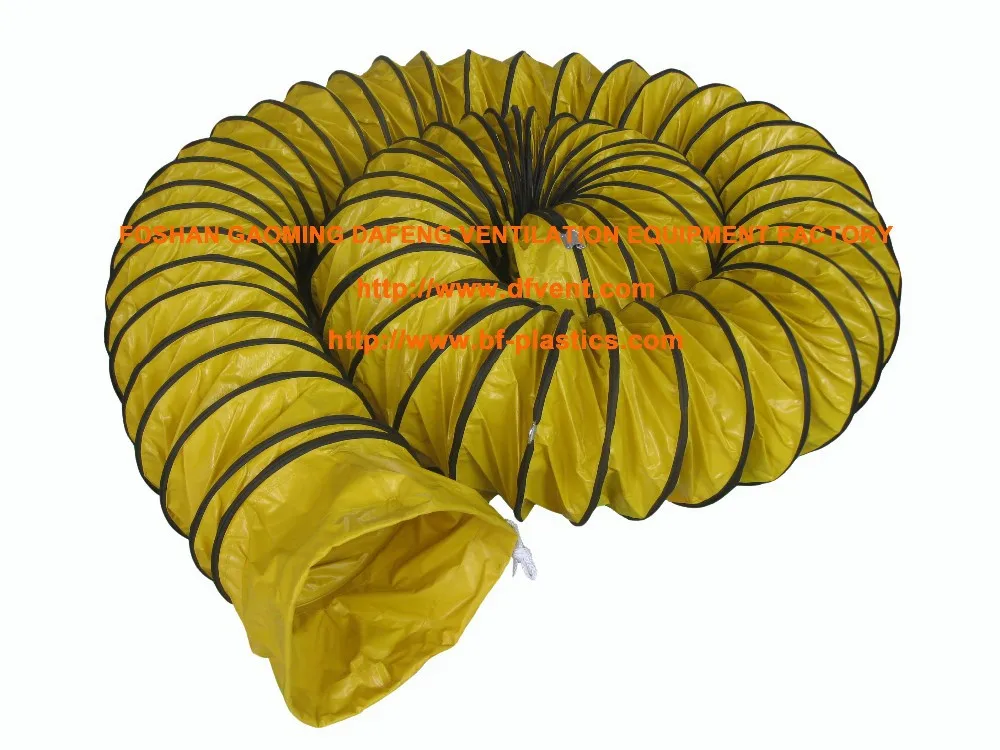 
Factory for 200mm 8inch 10m PVC fire resistant flexible ventilation duct air hose exhaust air pipe 