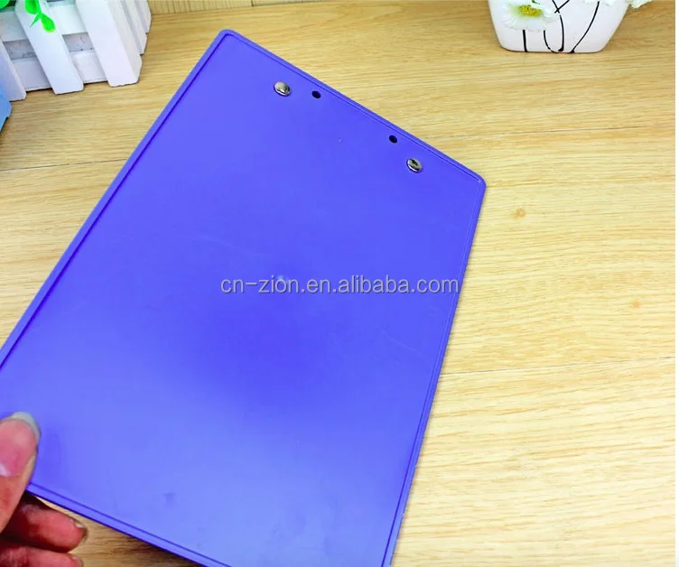 A4 size Office Supplies Display Clip Writing Board/plastic clipboard