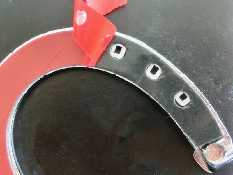 Horse Hoof Shape Electroplating Car Chrome Badge Emblem