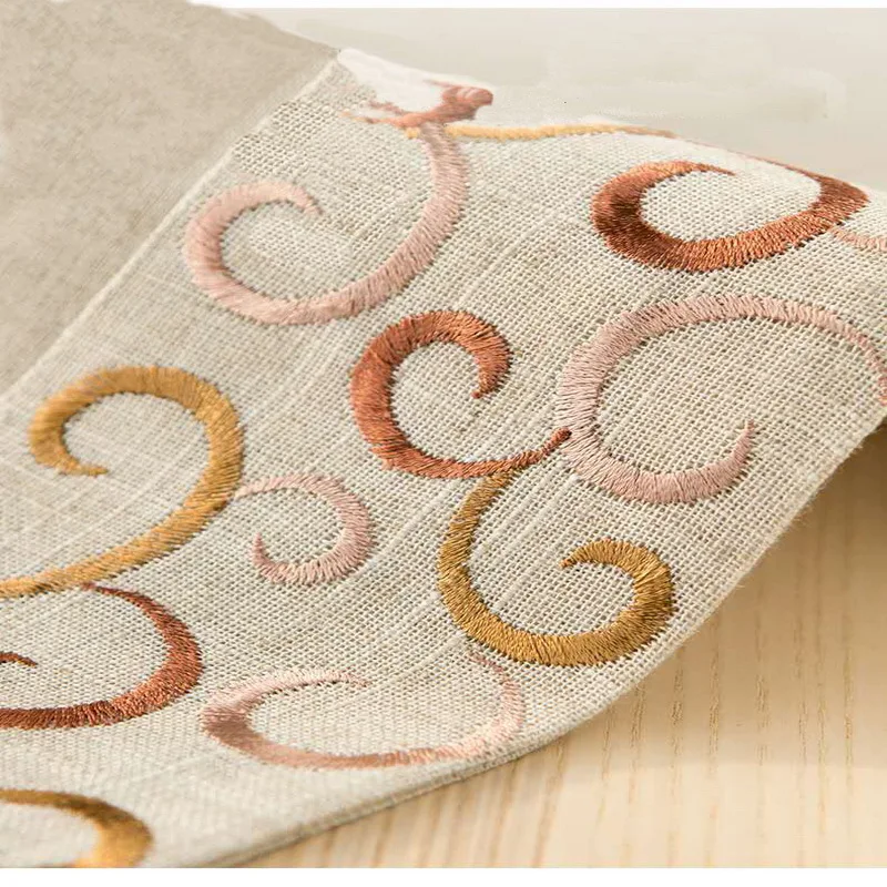 Banquet and Wedding Used Wholesale Embroidered Linen Chairs Covers for Wedding