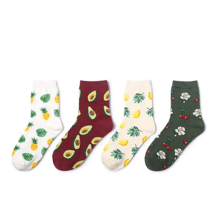 
Promotion Spring summer Novelty Socks Women Kawaii Animal Fruit Socks Plant Funny Calcetines Mujer 