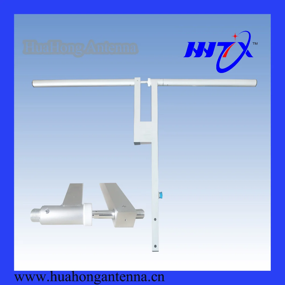 Серебряный тон алюминиевого сплава 87-108 МГц dipole outdoor T форма антенны базовой станции