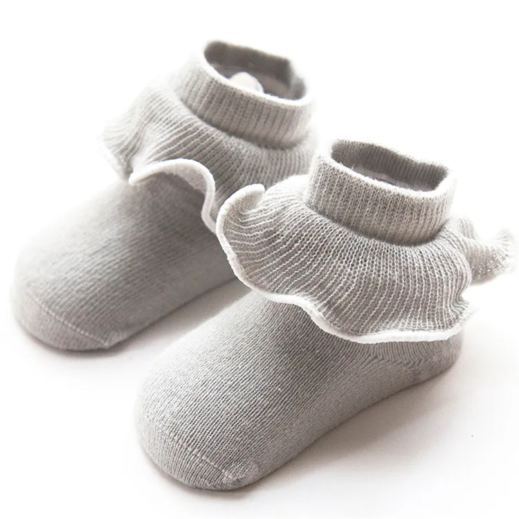 
0-1years Girls Baby Lace Frill Socks Kids Tube Socks Cheap 