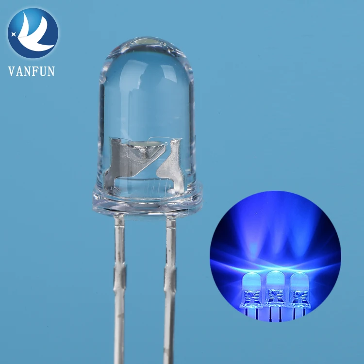 Factory price through hole led diodo Sanan chip red blue green white 3mm 5mm blinking led diodes