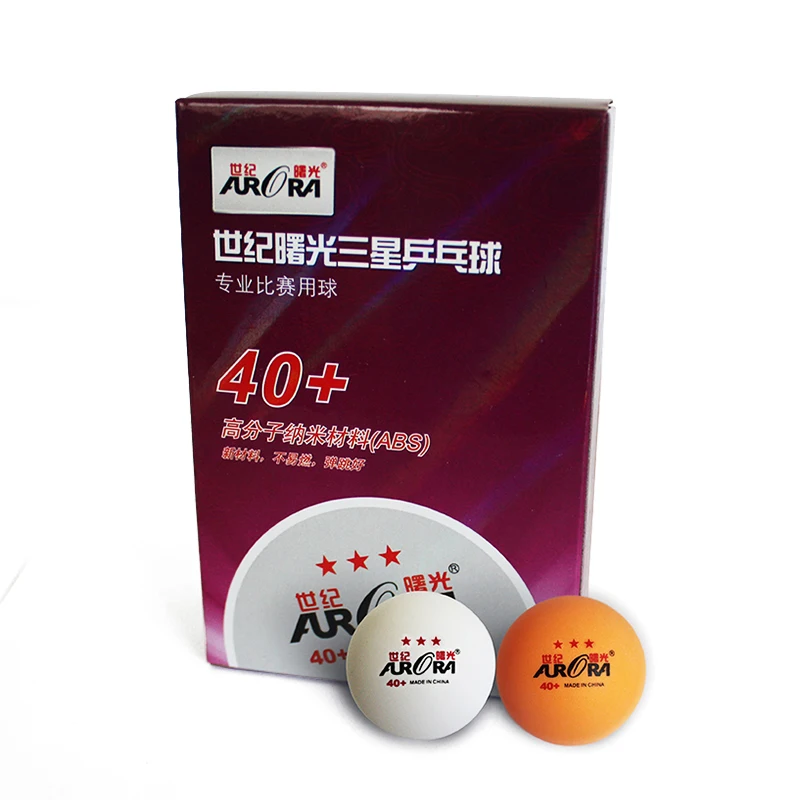 Hot-selling high quality 3 star 40mm ping pong ball abs seam table tennis balls in competition balls