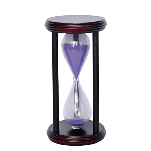 Wood Refillable Hourglass Empty Sand Timer Hourglass
