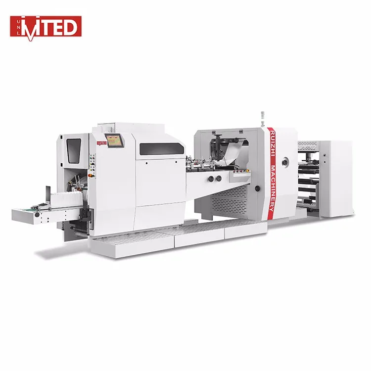 Wenzhou High Speed Fully Automatic Sharp Bottom Food Kraft Paper Bag Making Machine