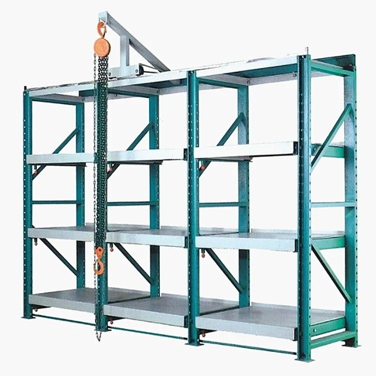 ISO9001 Certificate Hoist Crane Warehouse Storage Heavy Duty Mould Rack System