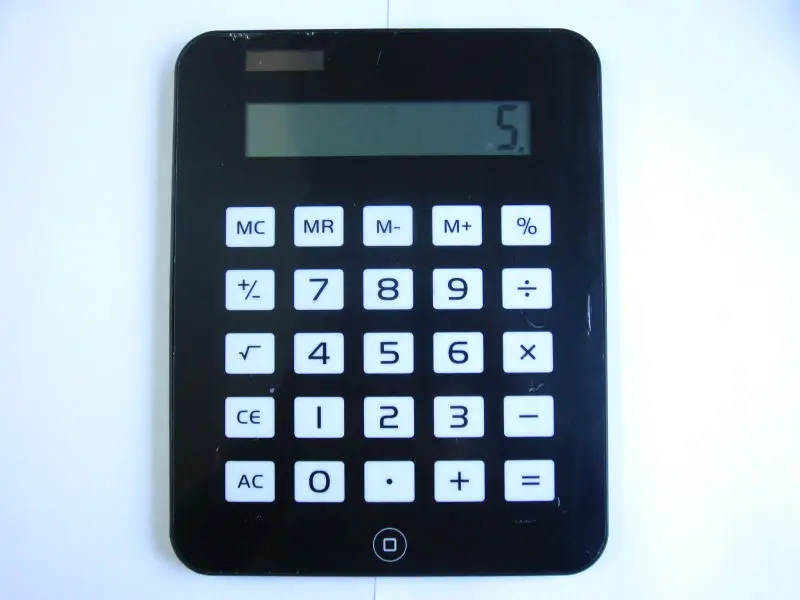 
Iphone shape touch screen calculator 