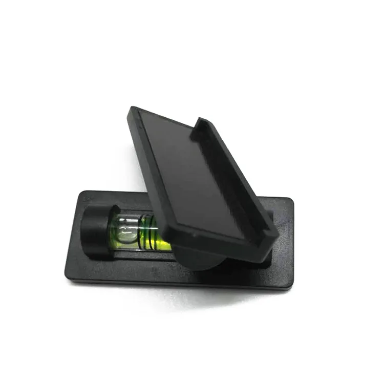 Magnetic stripe mini bubble level
