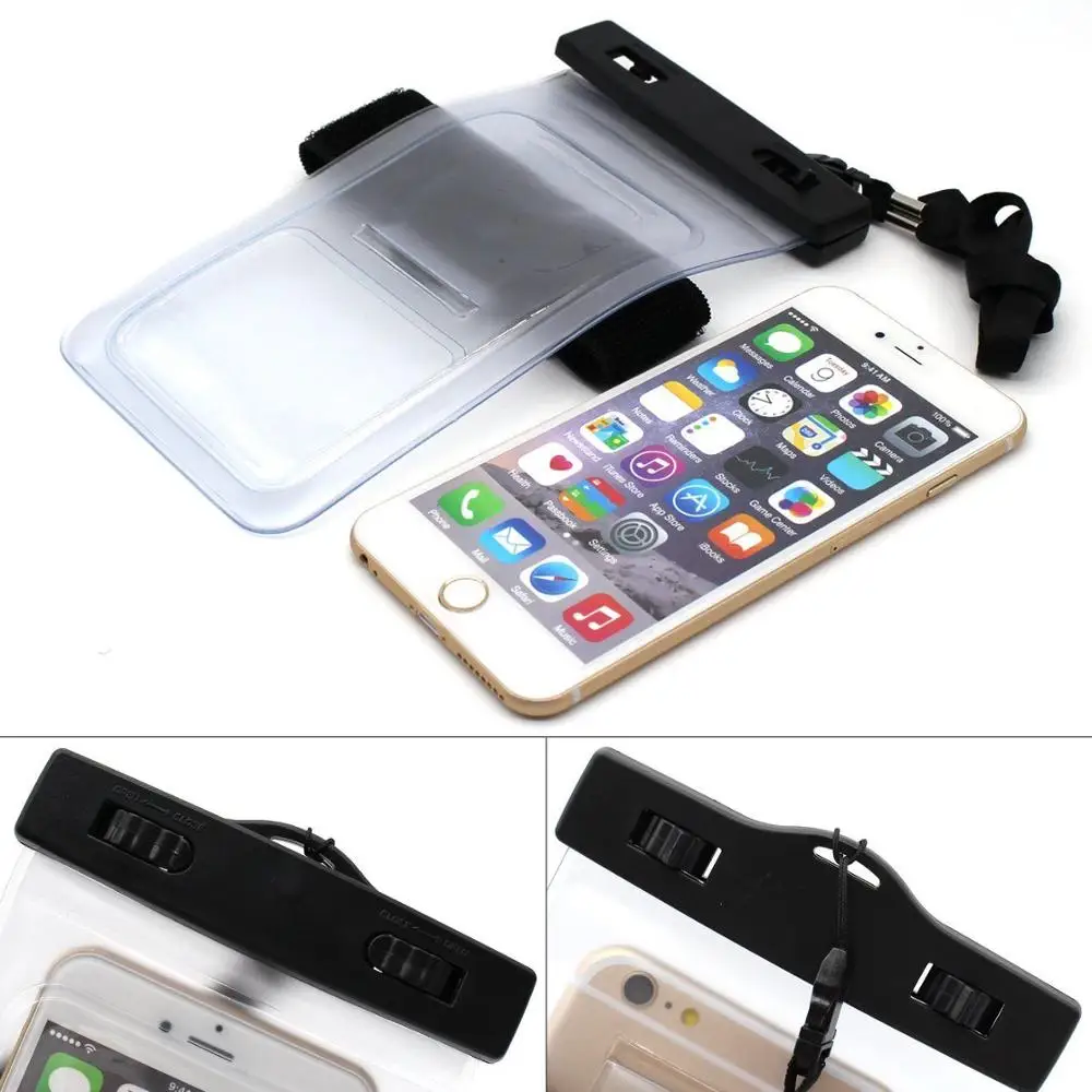 Popular white colored custom waterproof pvc cell phone case
