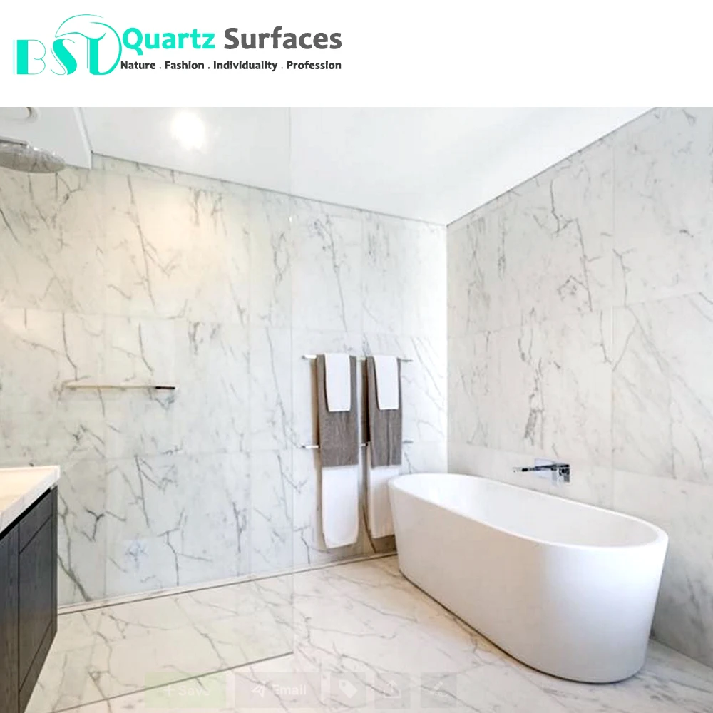 Stone for Kitchen Countertop Wall Background Decoration Bianco Statuario Venato Marble Slab at a Competitive Price Luxury BST