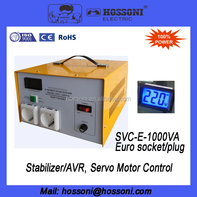 Однофазный стабилизатор AVR svc/TND 1000VA hossoni stavol высокое качество
