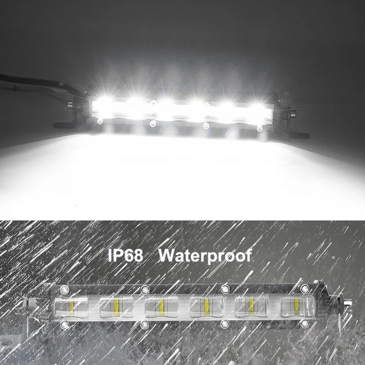 
New 4D 7inch 7' 18W Super Slim LED Work Light Bar 7inch 4D 6D 18W&nbsp; super slim led bar light ,&nbsp; small led light bar for car and motorcycle headlamp. Marketing called 30W 9D led bar .