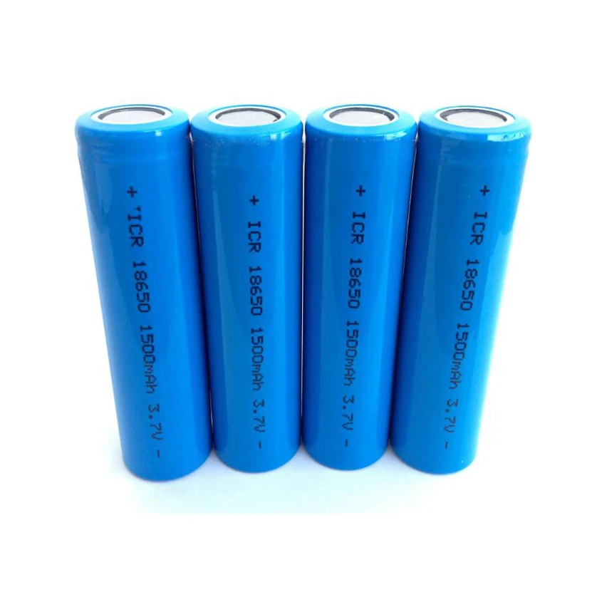 
Rechargeable 18650 Lithium ion battery 3.7v 1500mAh li ion battery cell 