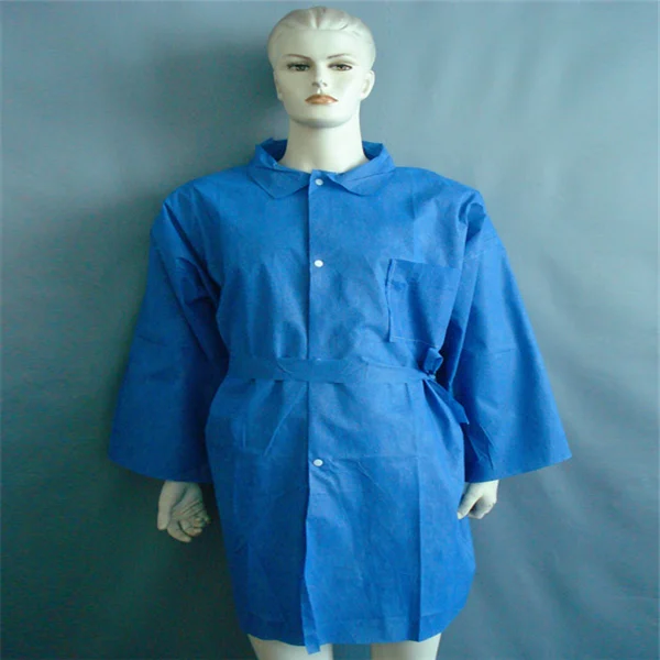 Hot Selling Surgical Disposable Non Woven Visitor Coat Factory