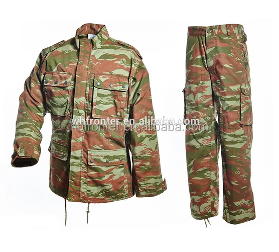 Factory Supply T/C Herringbone Lizard Camo F1 French Military Uniform