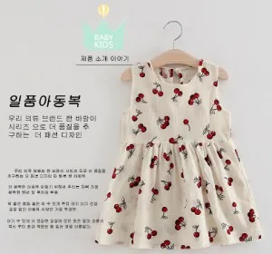 Hot selling summer girl dress kids lovely clothes children sleeveless dresses kids party birthday clothing