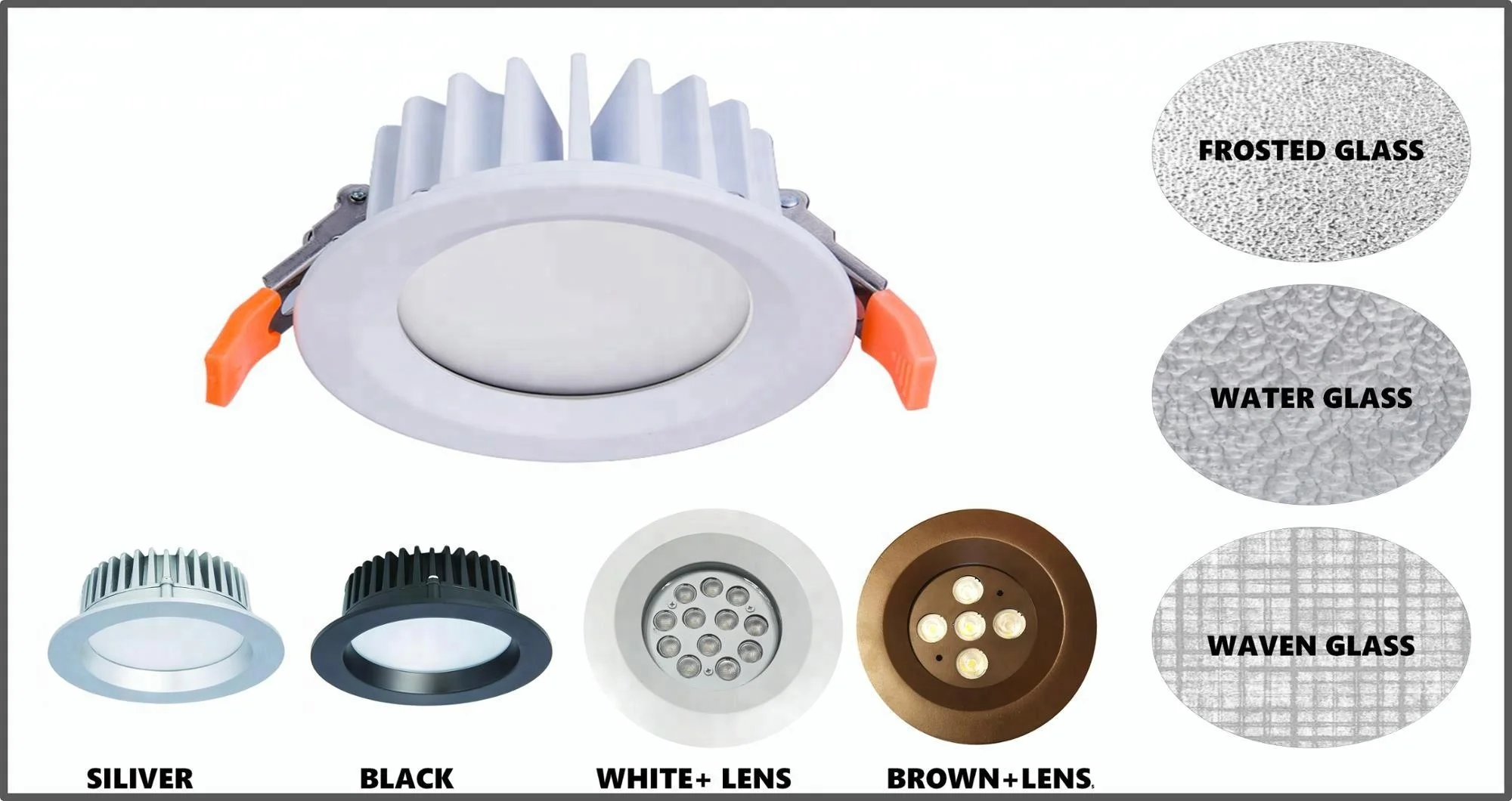 
IP65 Waterproof RGBW LED Recessed Downlight 4C@24W 96W 