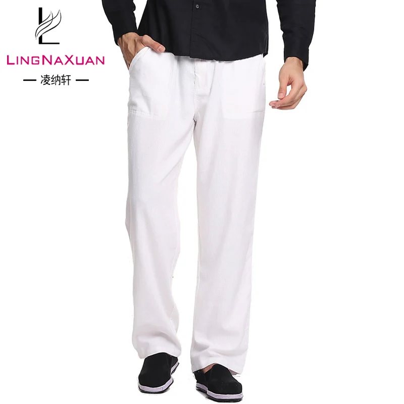 
2019 New design Wholesale 100% Linen casual man pants 