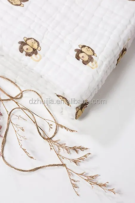 
Muslin Baby Bath Towels Lovely Print Also Warm for Blanket 
