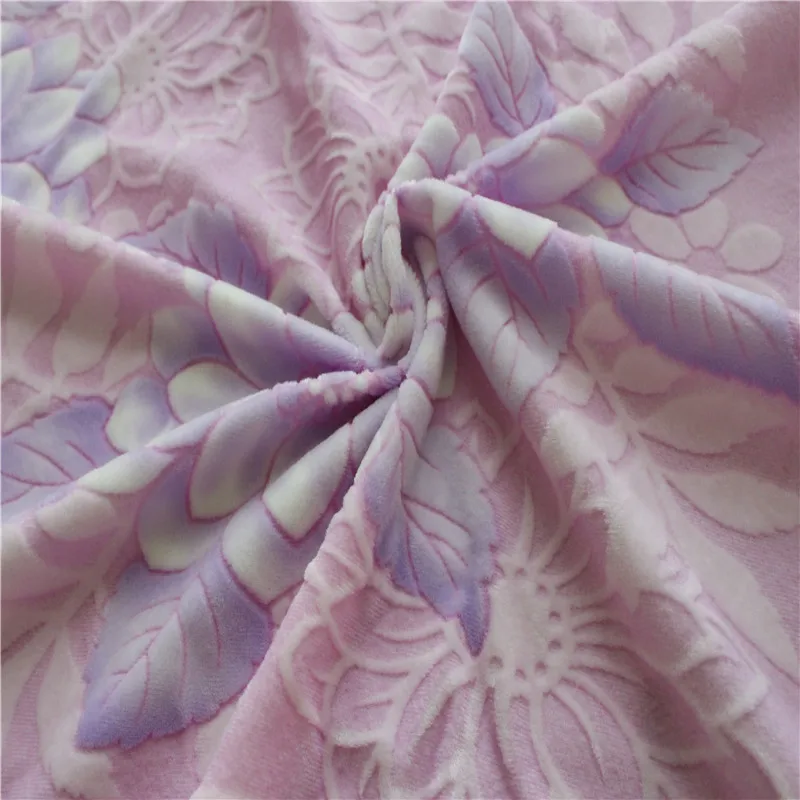 
New Custom beautiful pattern super soft fabric widely use printed spandex velboa 